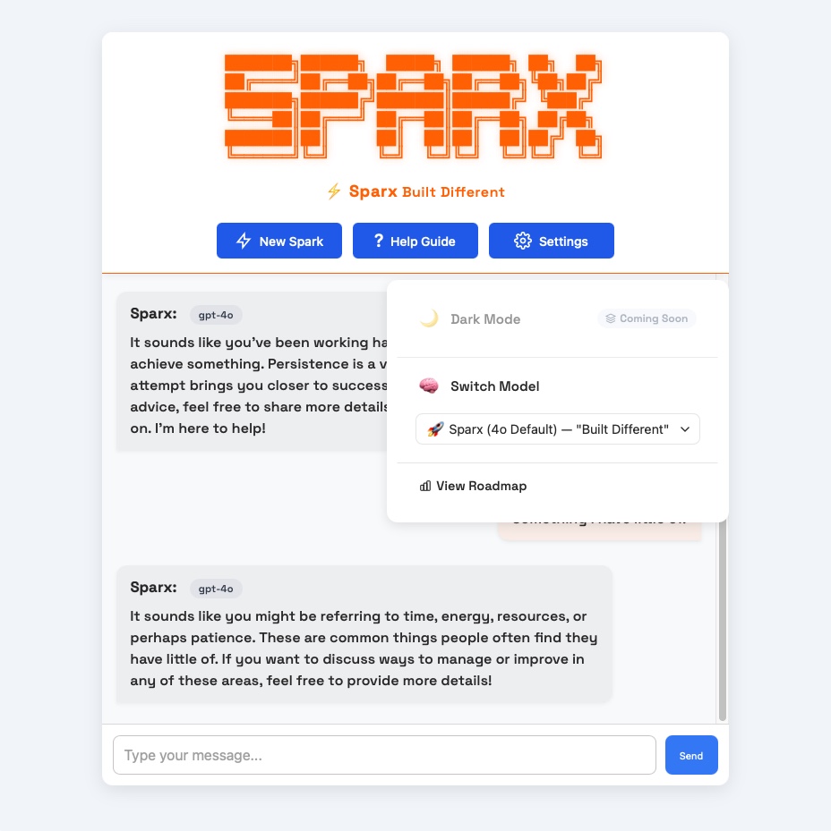 Sparx Development Interface