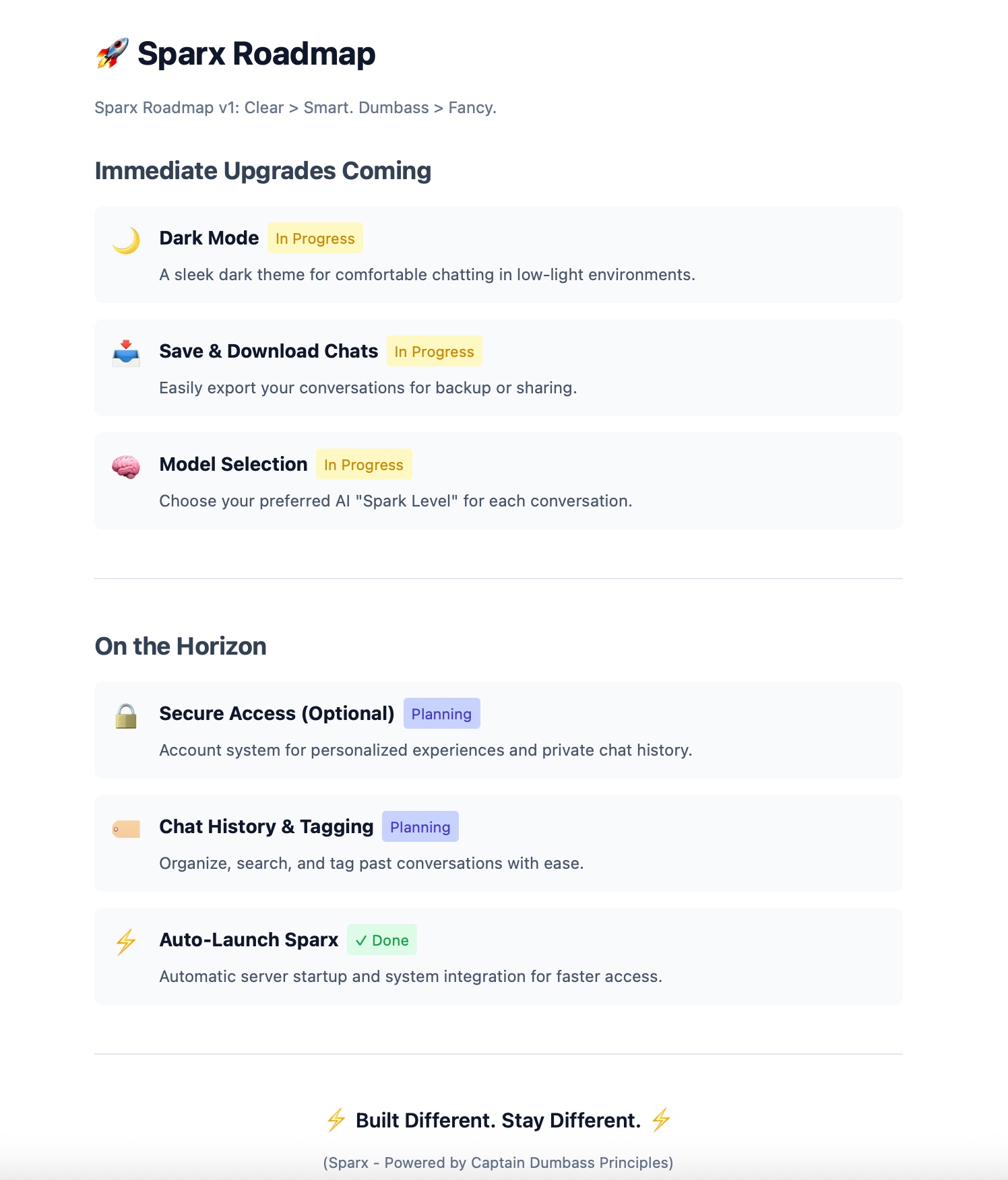 Sparx Settings Configuration